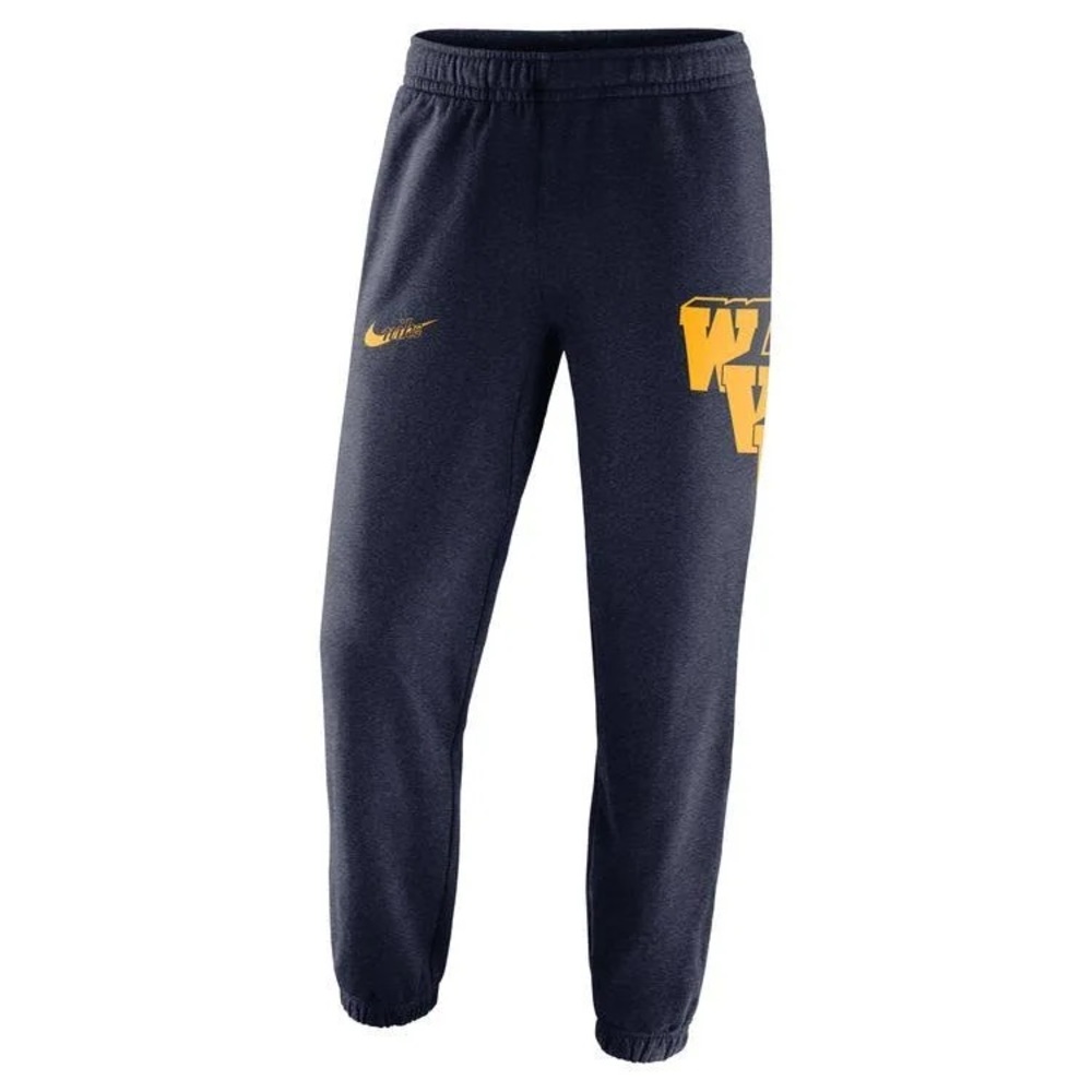 Nike WVU Vault Saturday Fleece Pant Sweatpants, NAVY, XS